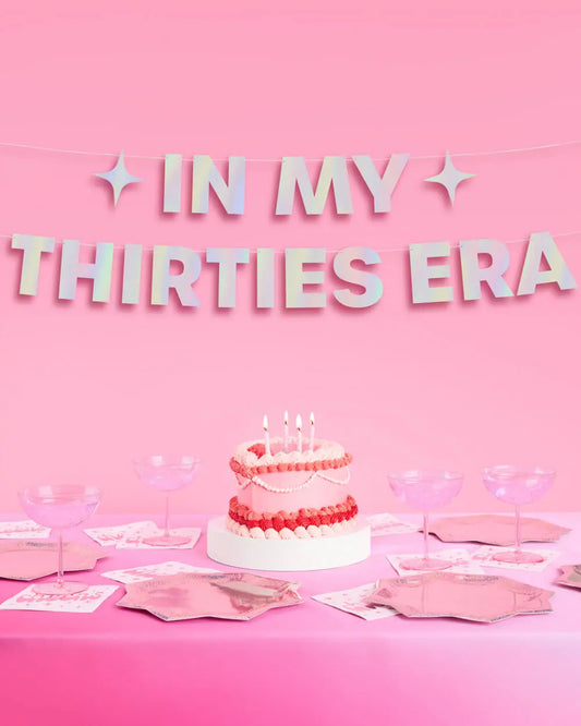 In My 30's Era Banner - 5 foot banner xo, Fetti