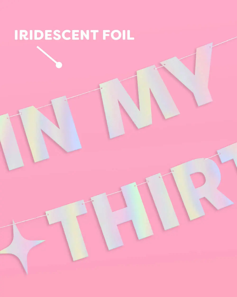 In My 30's Era Banner - 5 foot banner xo, Fetti