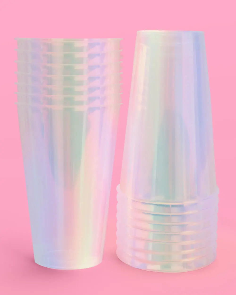 Iridescent Cups - 16 iridescent 16oz cups xo, Fetti