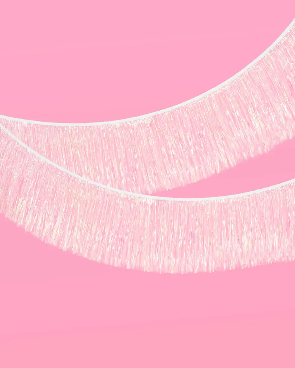 Iridescent Fringe - iridescent foil banner xo, Fetti