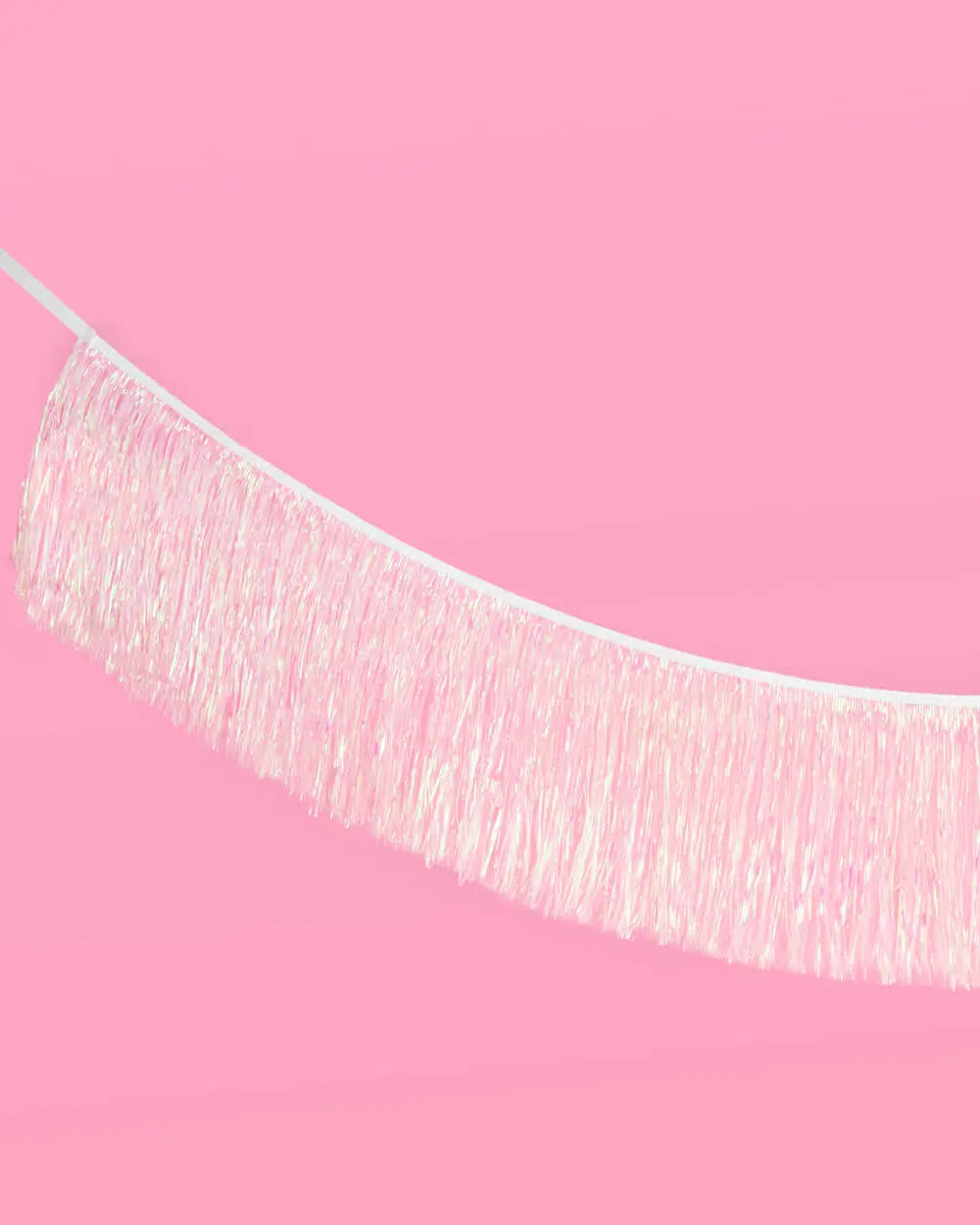Iridescent Fringe - iridescent foil banner xo, Fetti