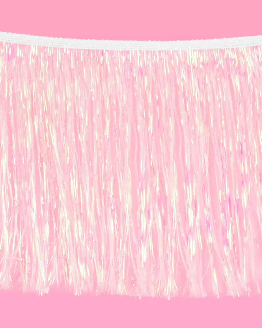 Iridescent Fringe - iridescent foil banner xo, Fetti