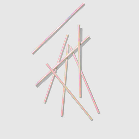 Iridescent Paper Straws (25 per pack) Coterie