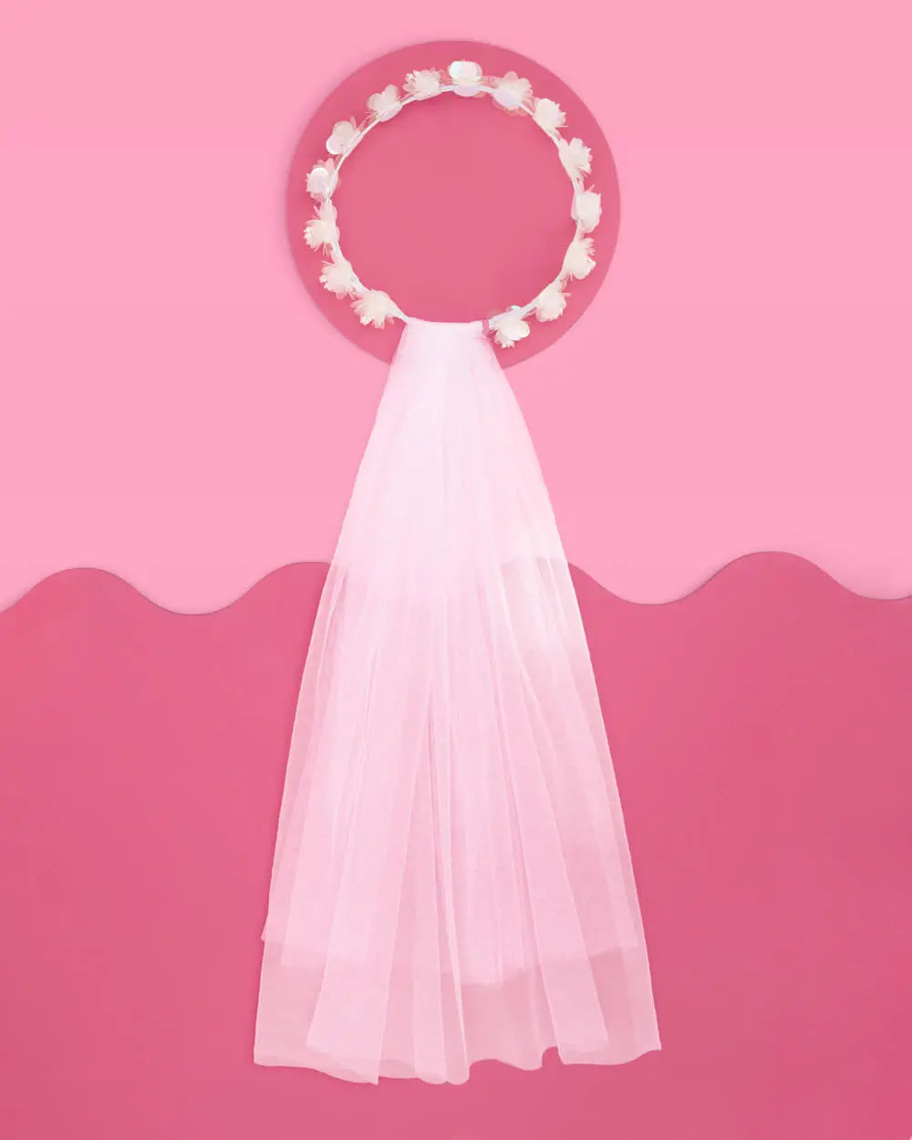 Iridescent Veil - flower crown veil xo, Fetti