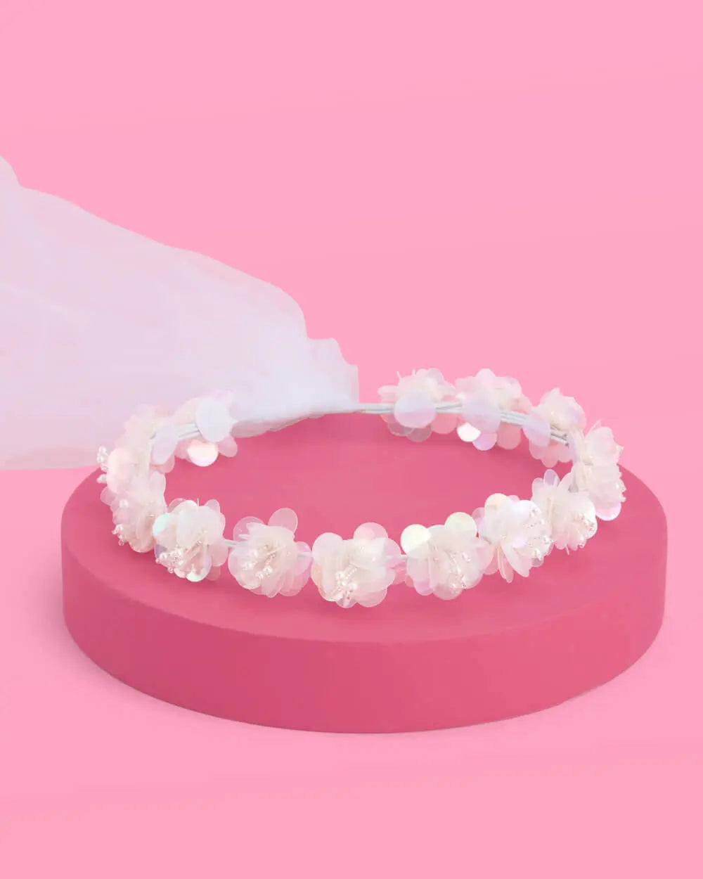 Iridescent Veil - flower crown veil xo, Fetti