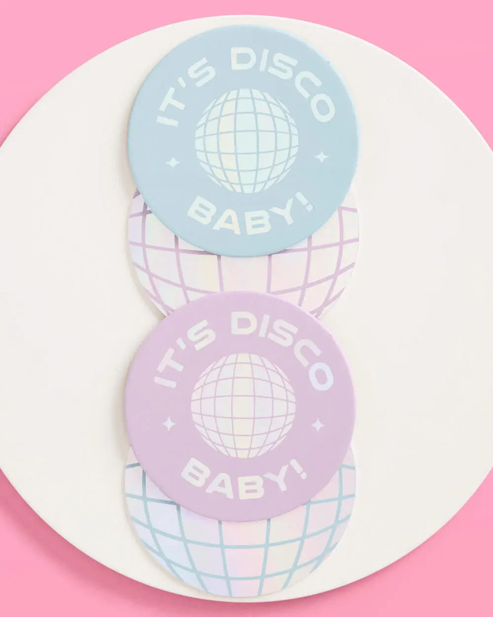 It's Disco Baby! Coasters - 16 paper coasters xo, Fetti