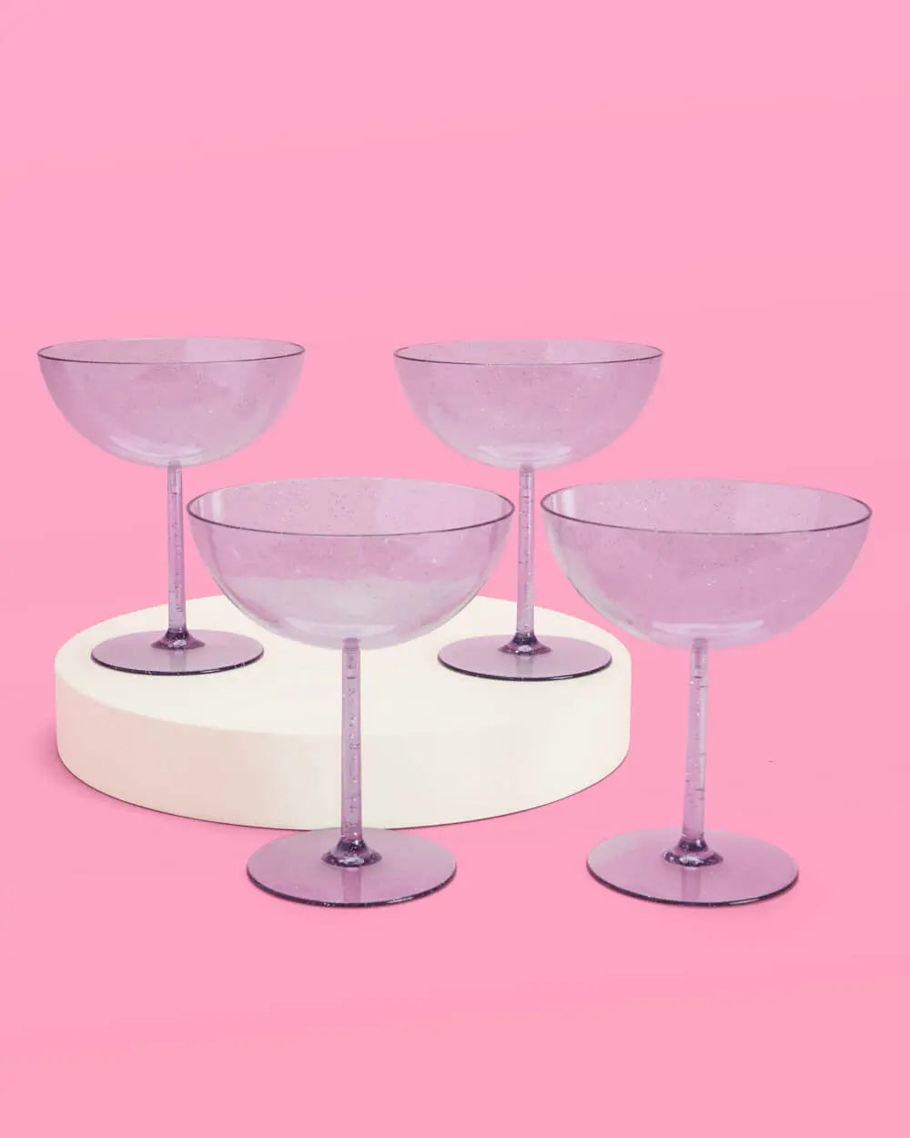 It's Disco, Baby! Coupe Set - 4 plastic glasses xo, Fetti