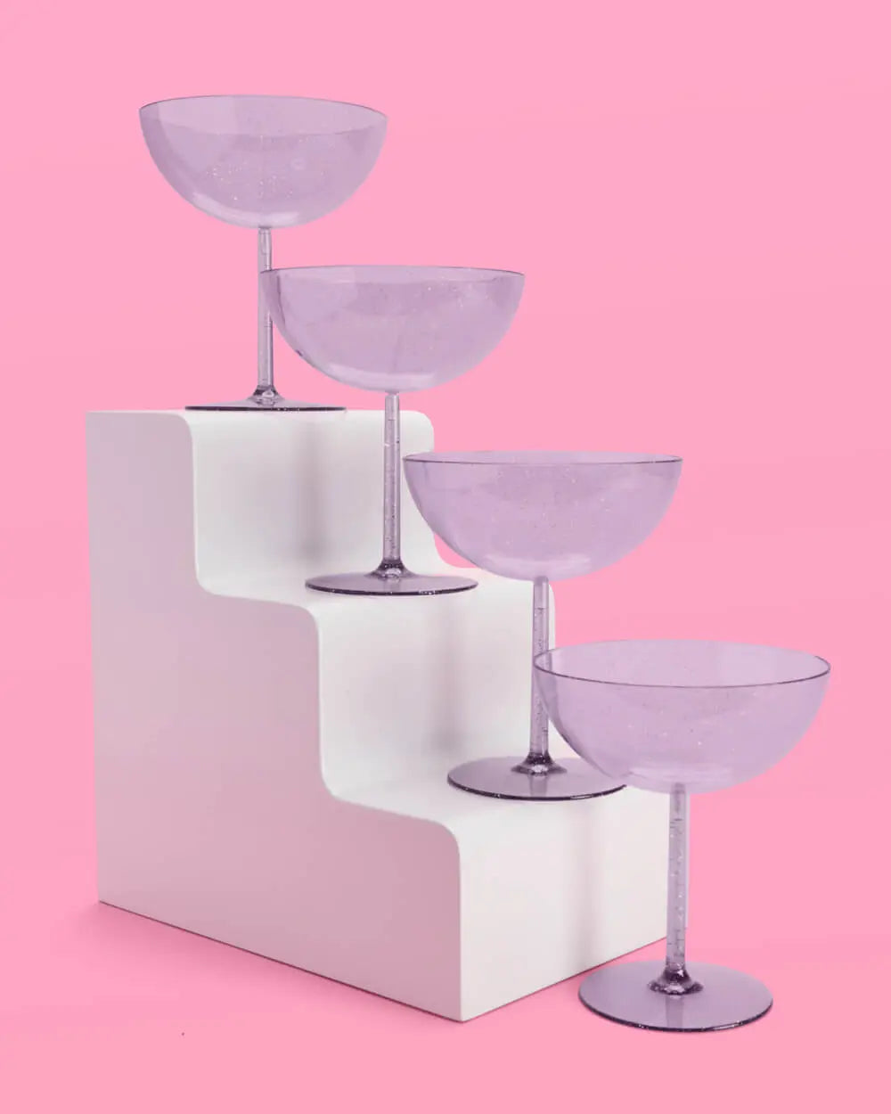 It's Disco, Baby! Coupe Set - 4 plastic glasses xo, Fetti