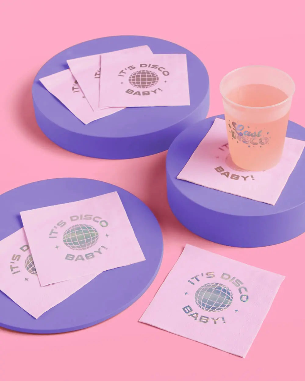 It's Disco, Baby! Napkin - 25 foil napkins xo, Fetti