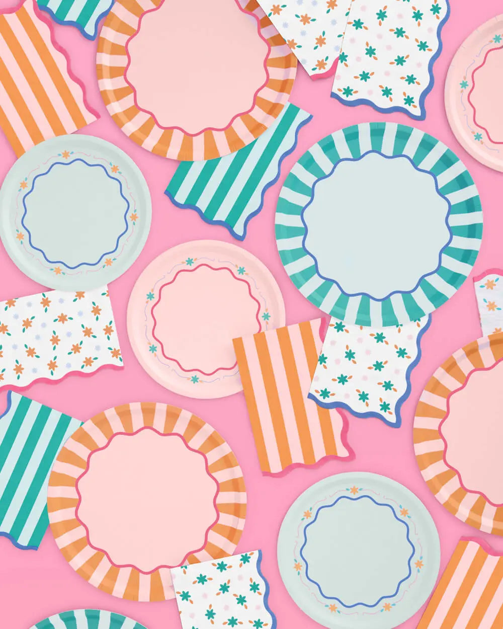 Italian Summer Napkin - 24 printed napkins xo, Fetti