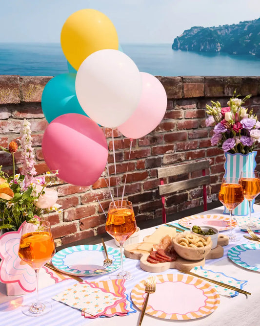 Italian Summer Pack - plates, napkins, vases + balloons xo, Fetti