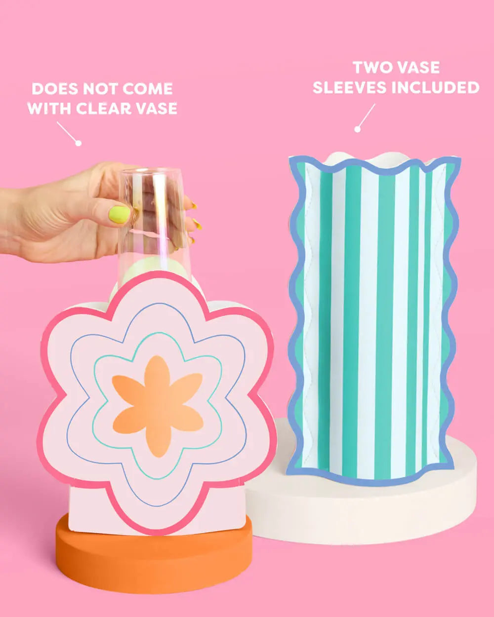 Italian Summer Vases - 2 pop-up vases xo, Fetti