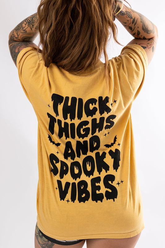 Thick Thighs and Spooky Vibes  Graphic Tee