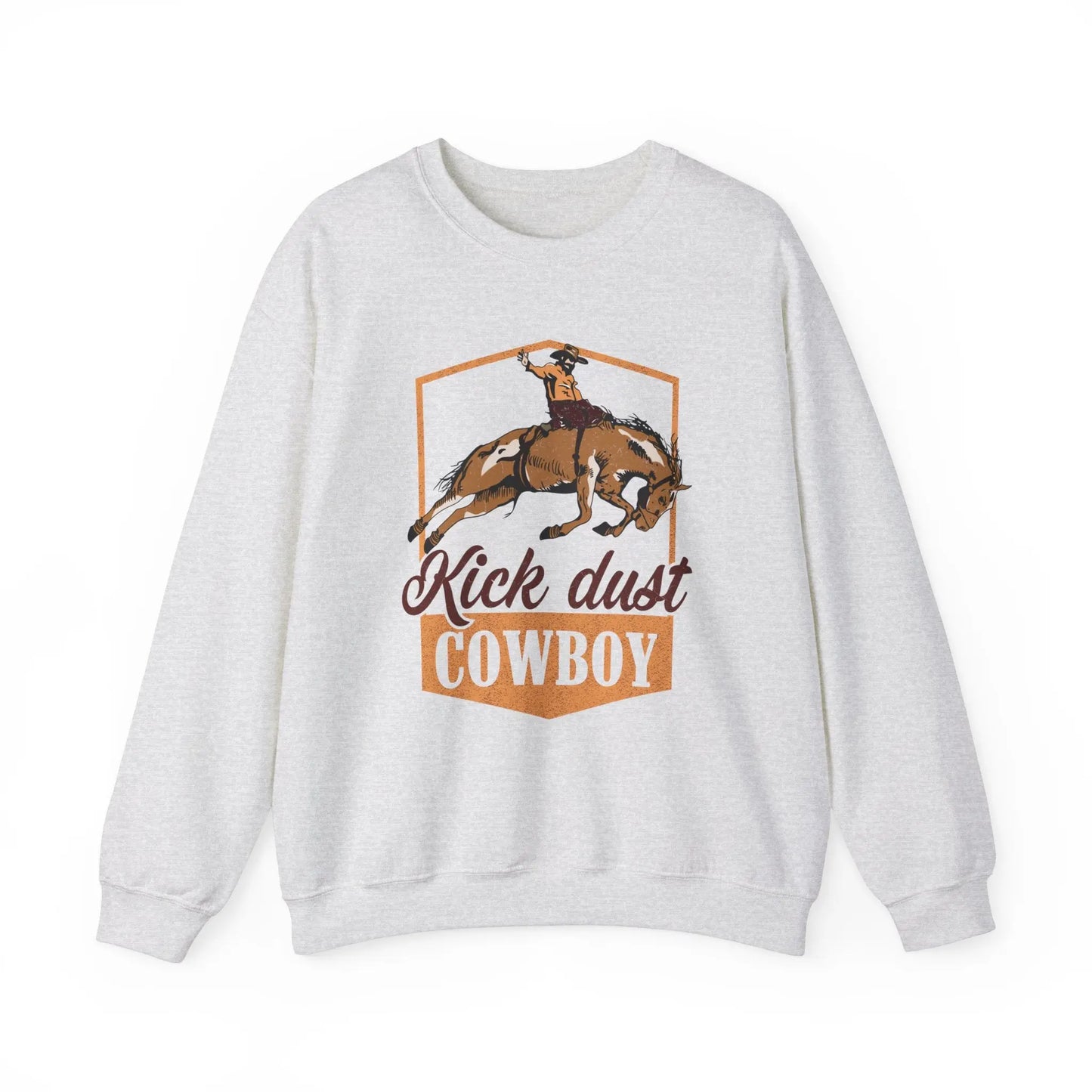 Kick Dust Cowboy Crew Sweatshirt Printify