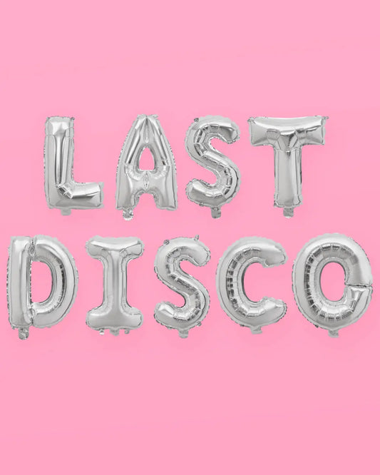 Last Disco Balloons - 16" foil balloons xo, Fetti
