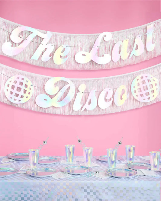 Last Disco Banner - two piece banner xo, Fetti