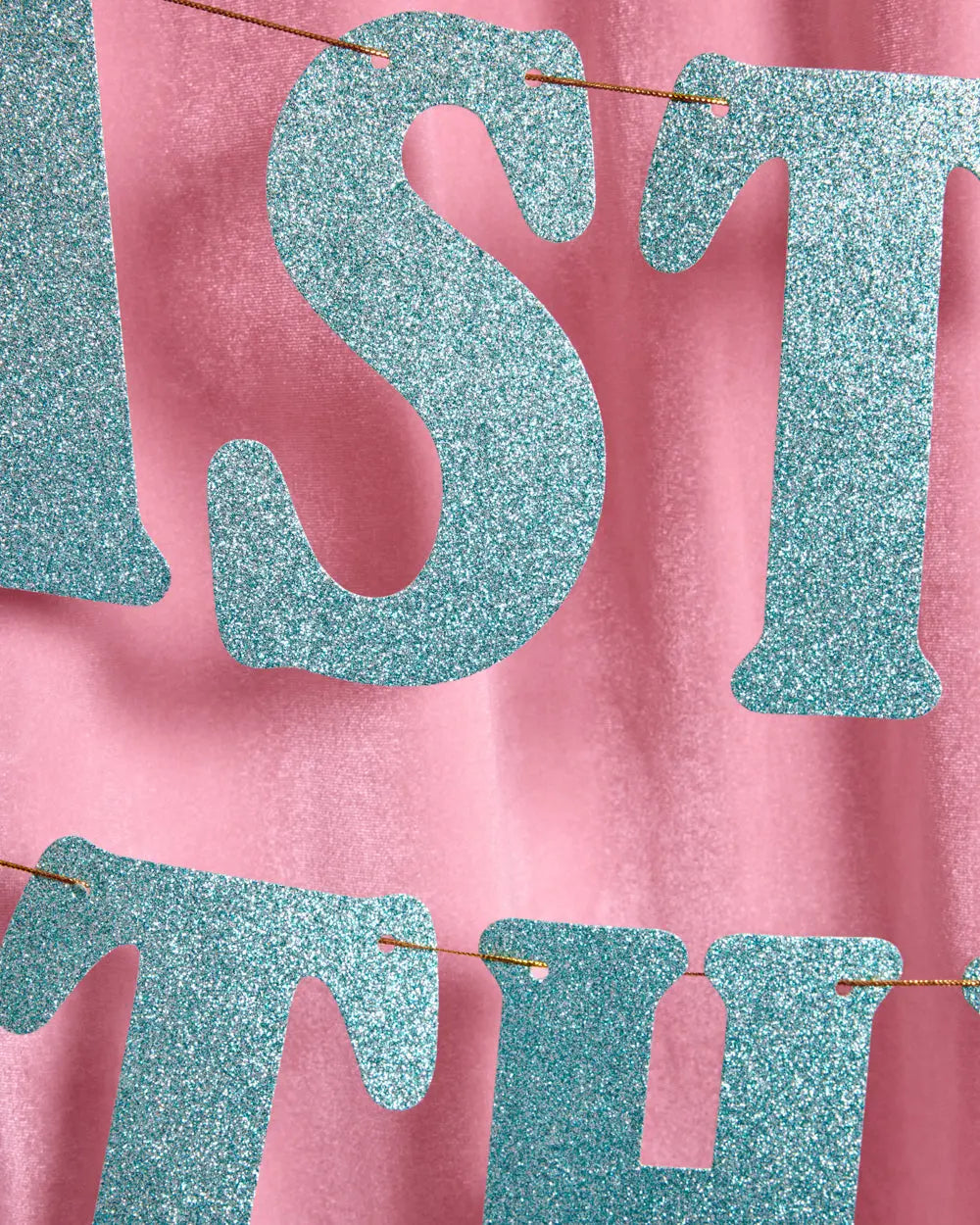 Last Toast Banner - blue glitter banner xo, Fetti