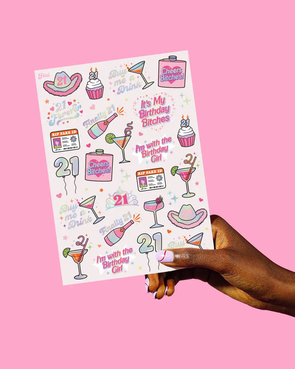 Legal AF Pack - straw, tiara + tattoos xo, Fetti