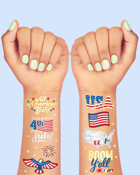 Let's Get Lit Tats - 30 foil temporary tattoos xo, Fetti