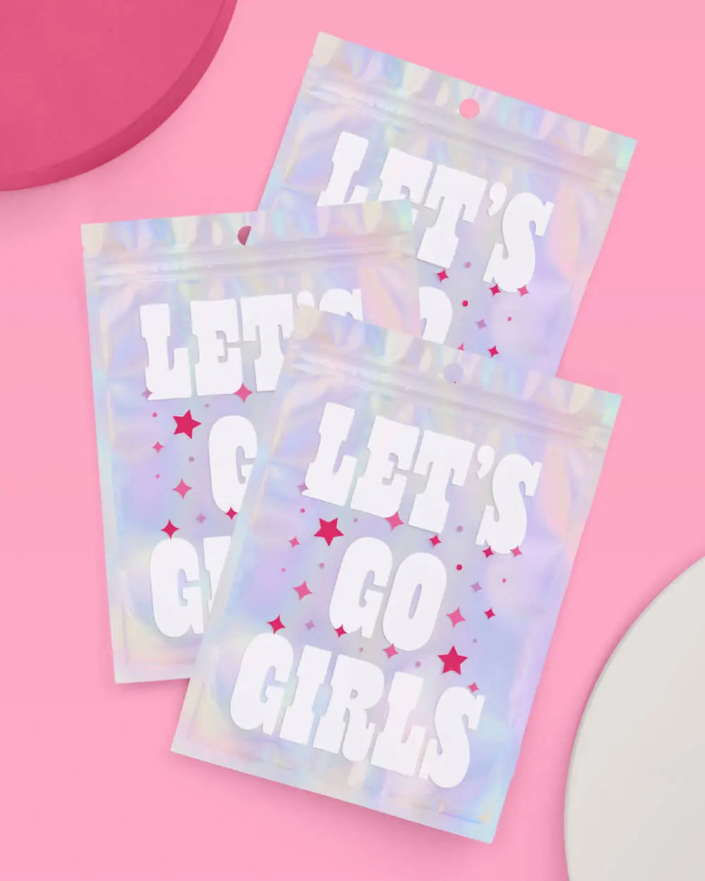 Let's Go Girls Pouches - 20 reusable pouches xo, Fetti