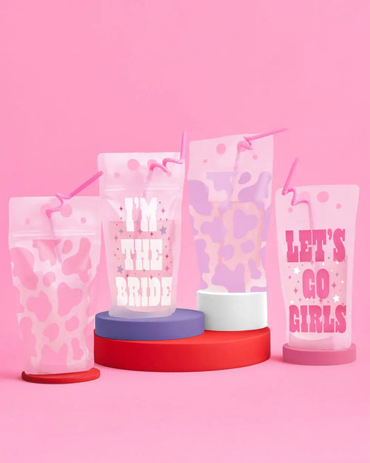 Let's Go Girls Sippers - 16 drink pouches xo, Fetti