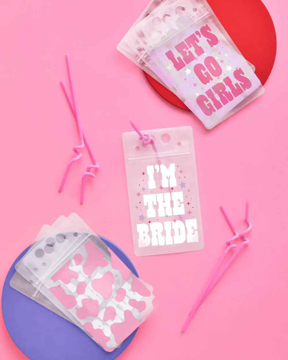 Let's Go Girls Sippers - 16 drink pouches xo, Fetti