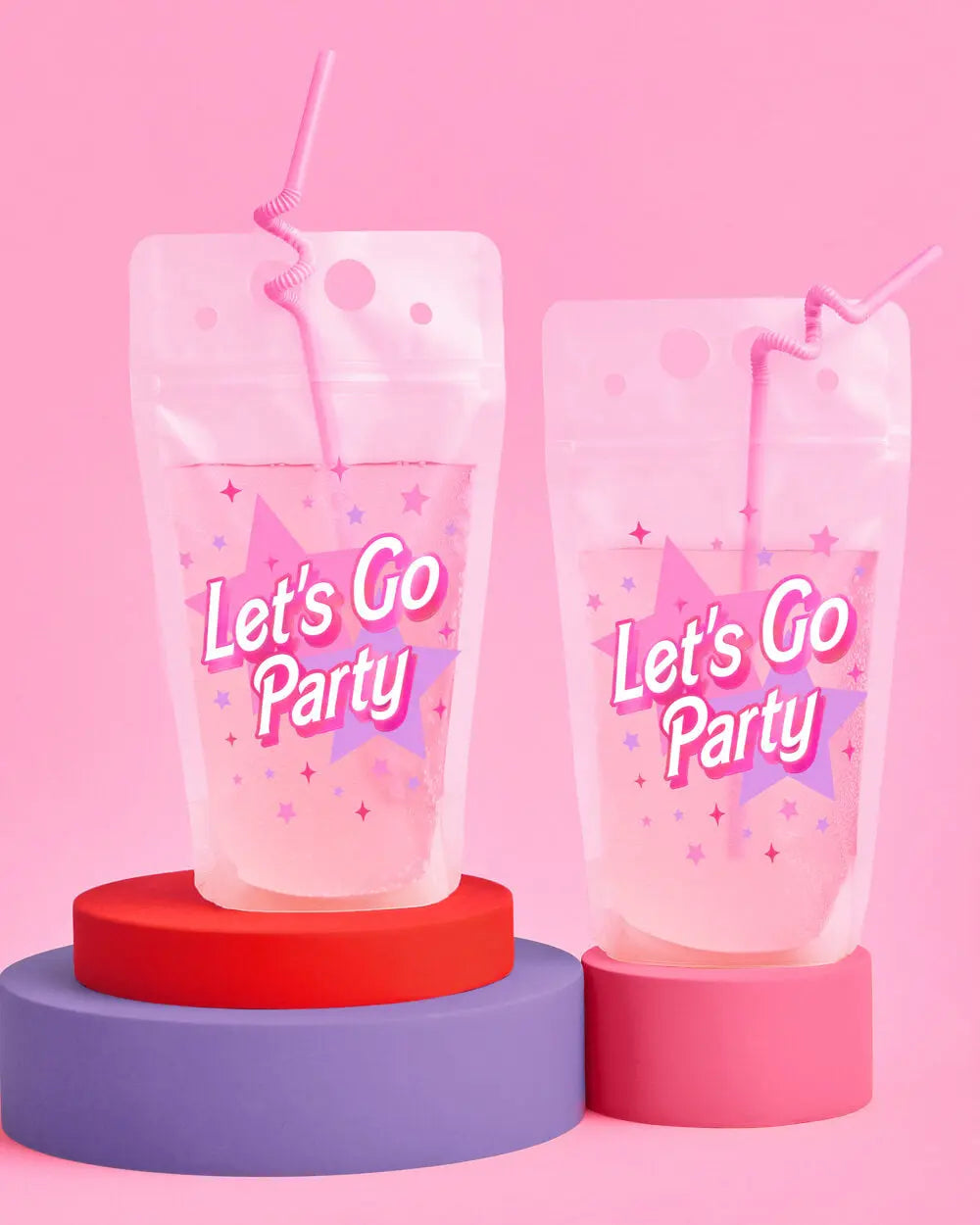 Let's Go Party Sippers - 16 drink pouches xo, Fetti