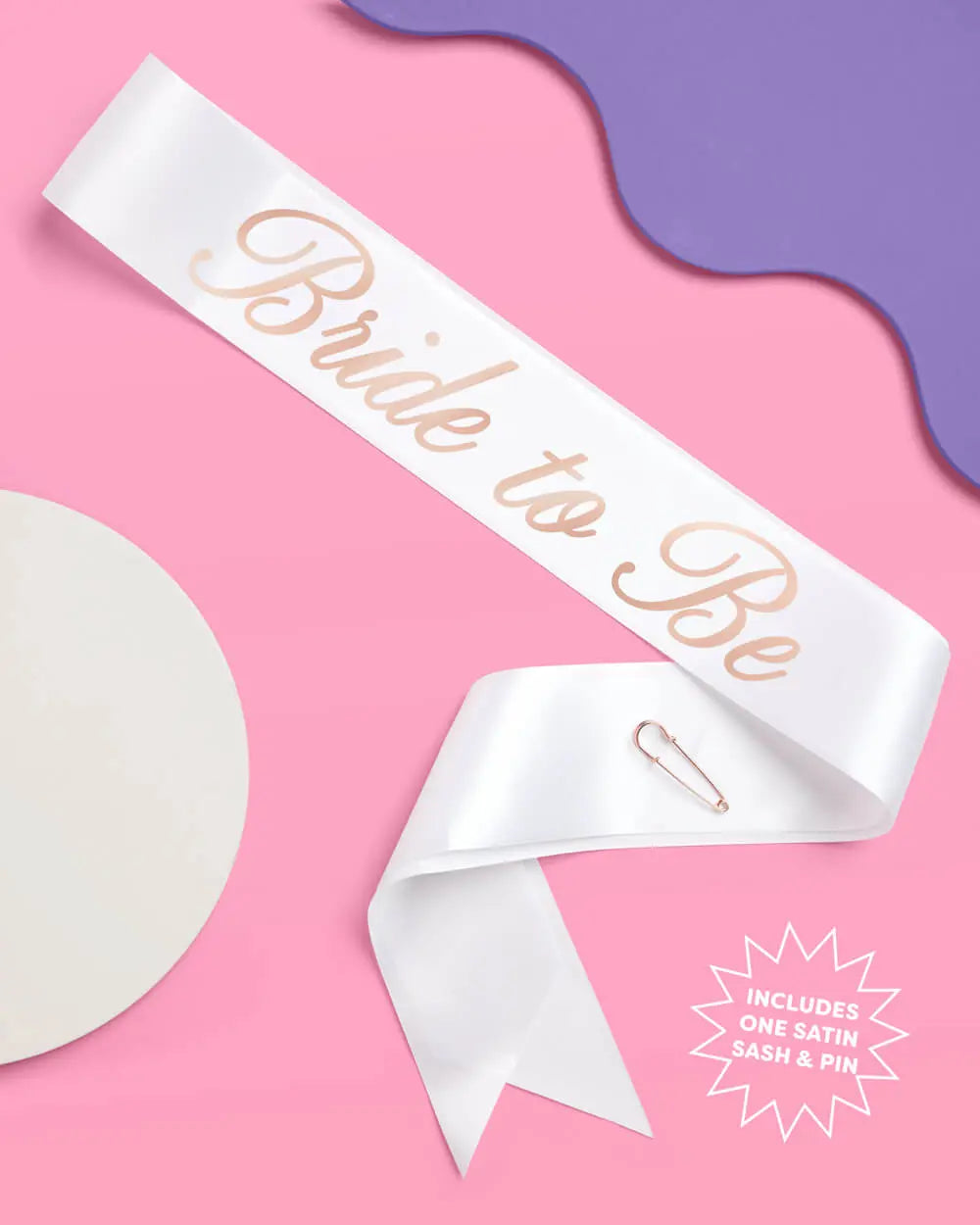 Love in Luxe Kit - bride to be sash + veil xo, Fetti