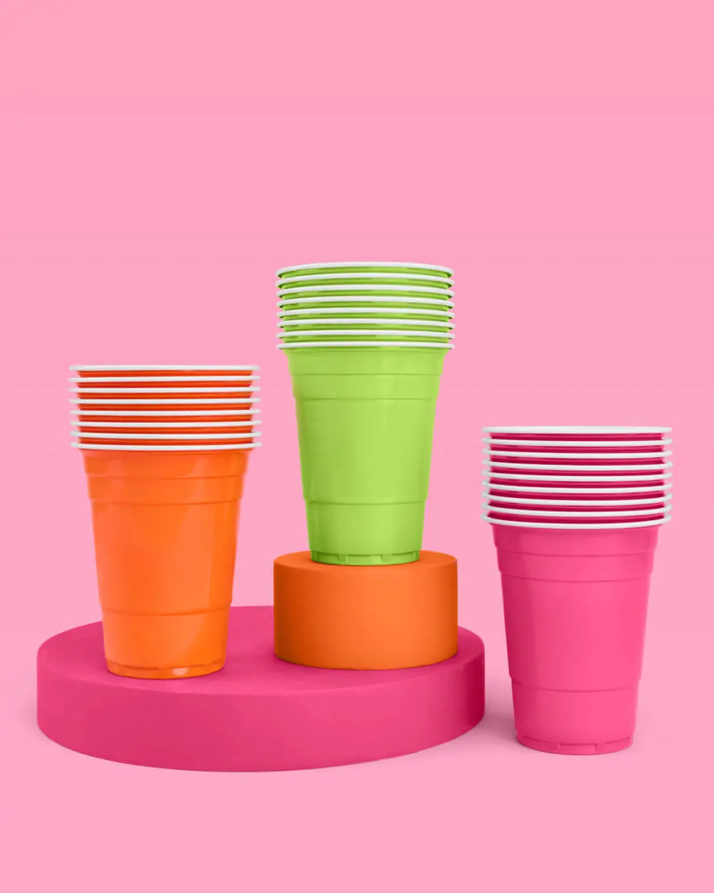 Margs Cups - 50 matte 16 oz cups xo, Fetti
