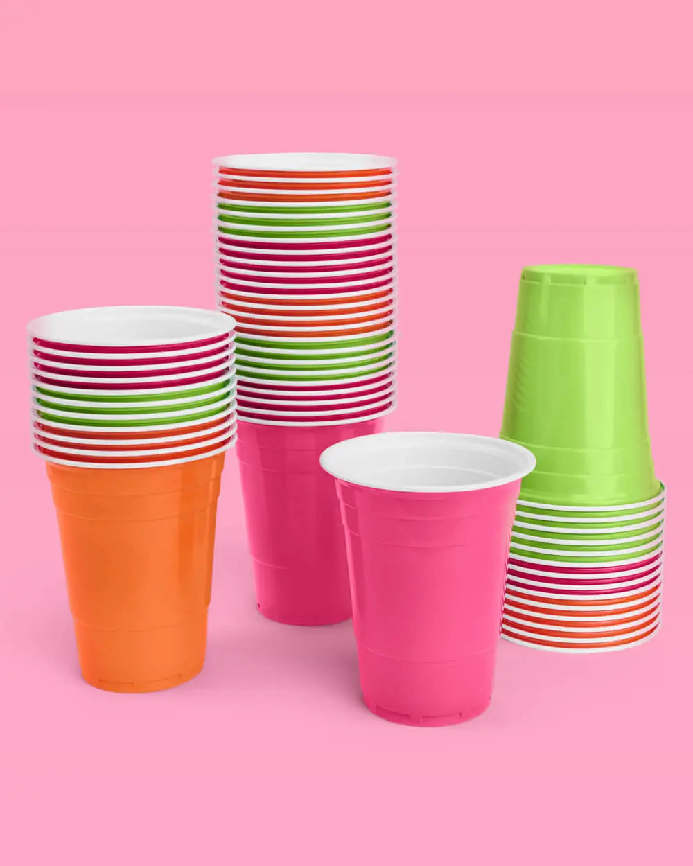 Margs Cups - 50 matte 16 oz cups xo, Fetti