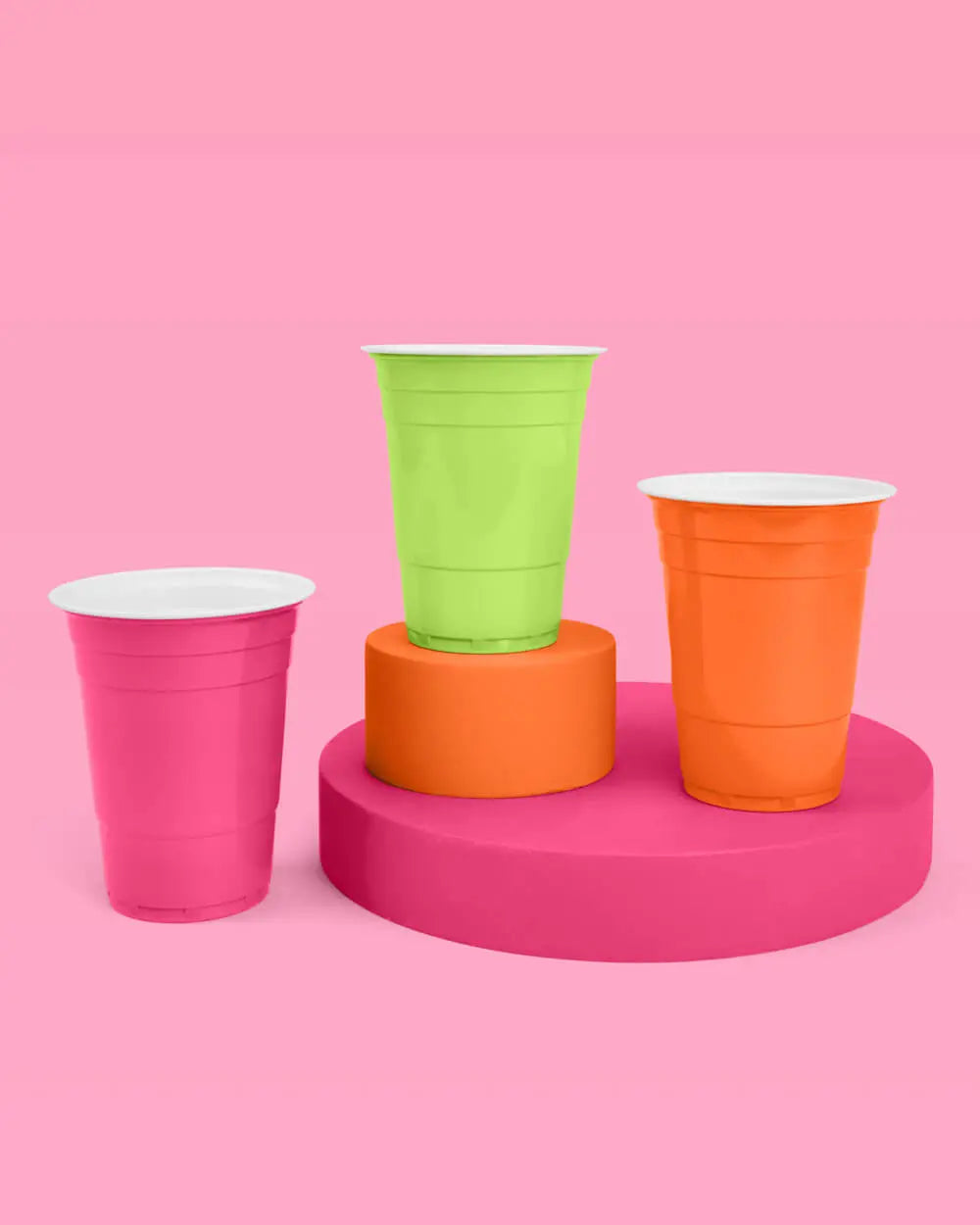 Margs Cups - 50 matte 16 oz cups xo, Fetti