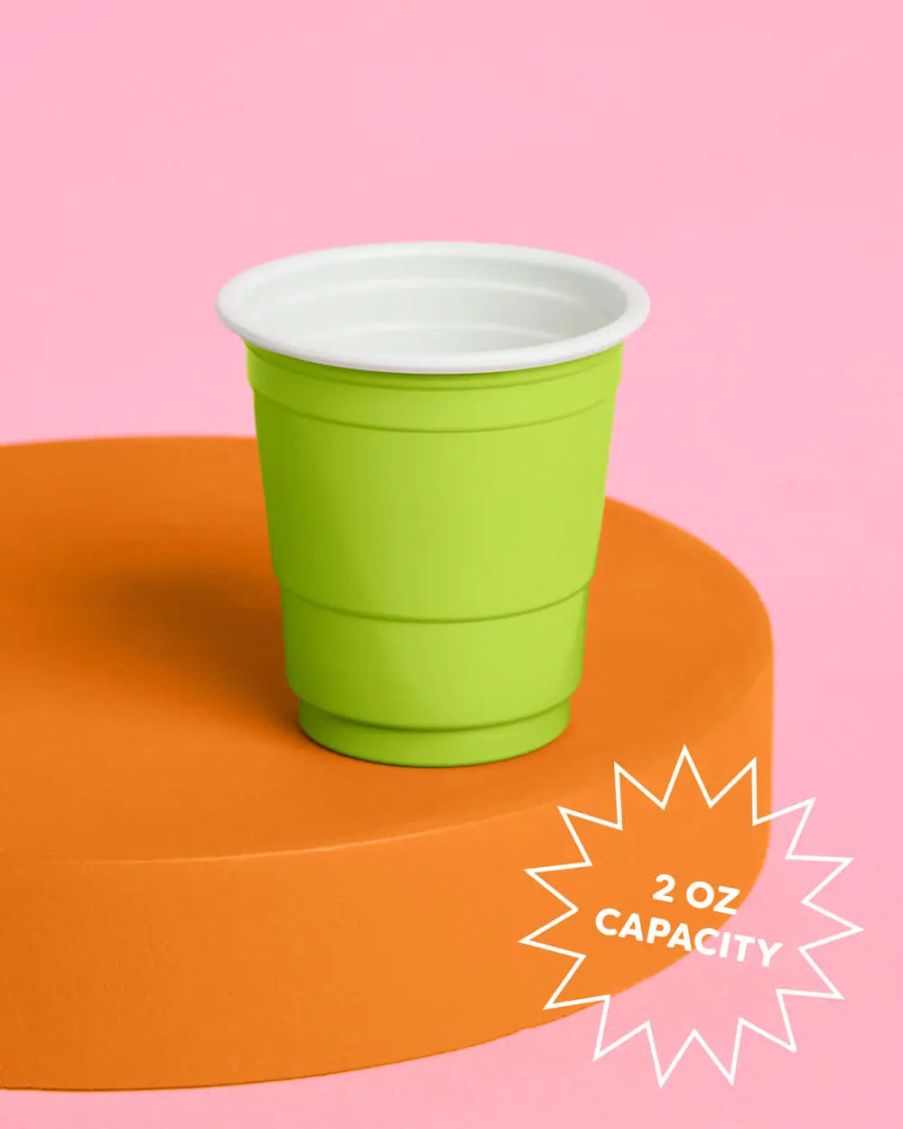 Margs Shot Glasses - 50 matte 2 oz shot glasses xo, Fetti