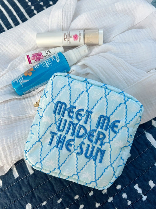 Meet me under the Sun - Blue Palms Mini KenzKustomz