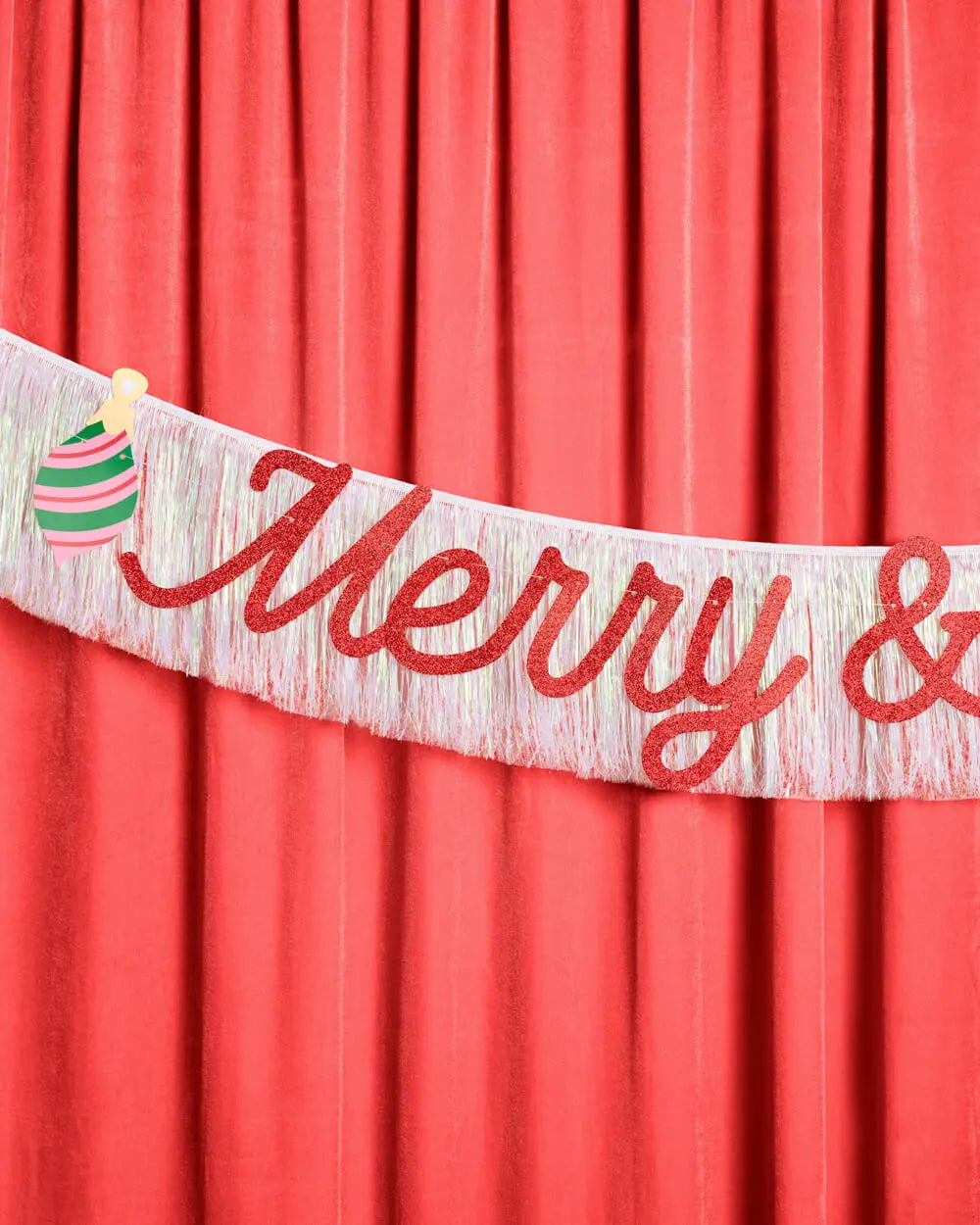 Merry & Bright Banner - two piece banner xo, Fetti