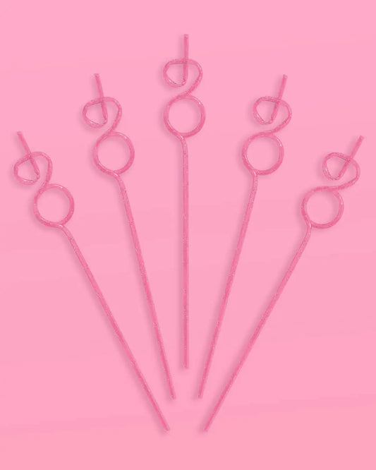 Mini Diamond Straws - 16 reusable straws xo, Fetti