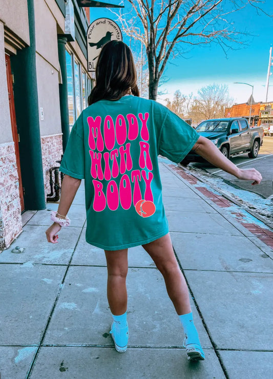 Moody with a booty Graphic Tee Shop Karma Tees