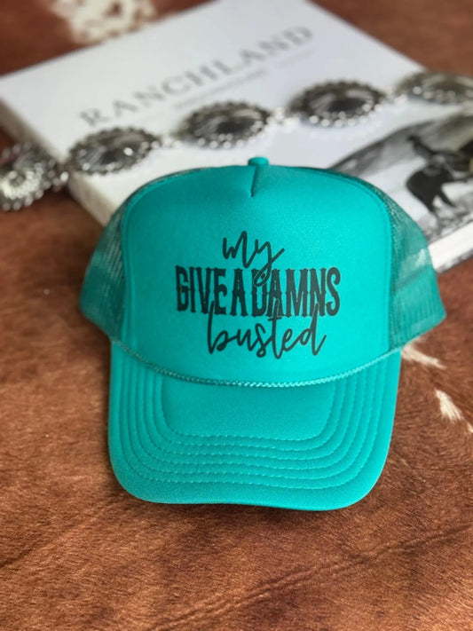 My Give A Damns Busted Trucker Hat Wild Junkie