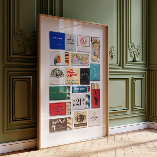 NYC Collage Poster Match South Shop