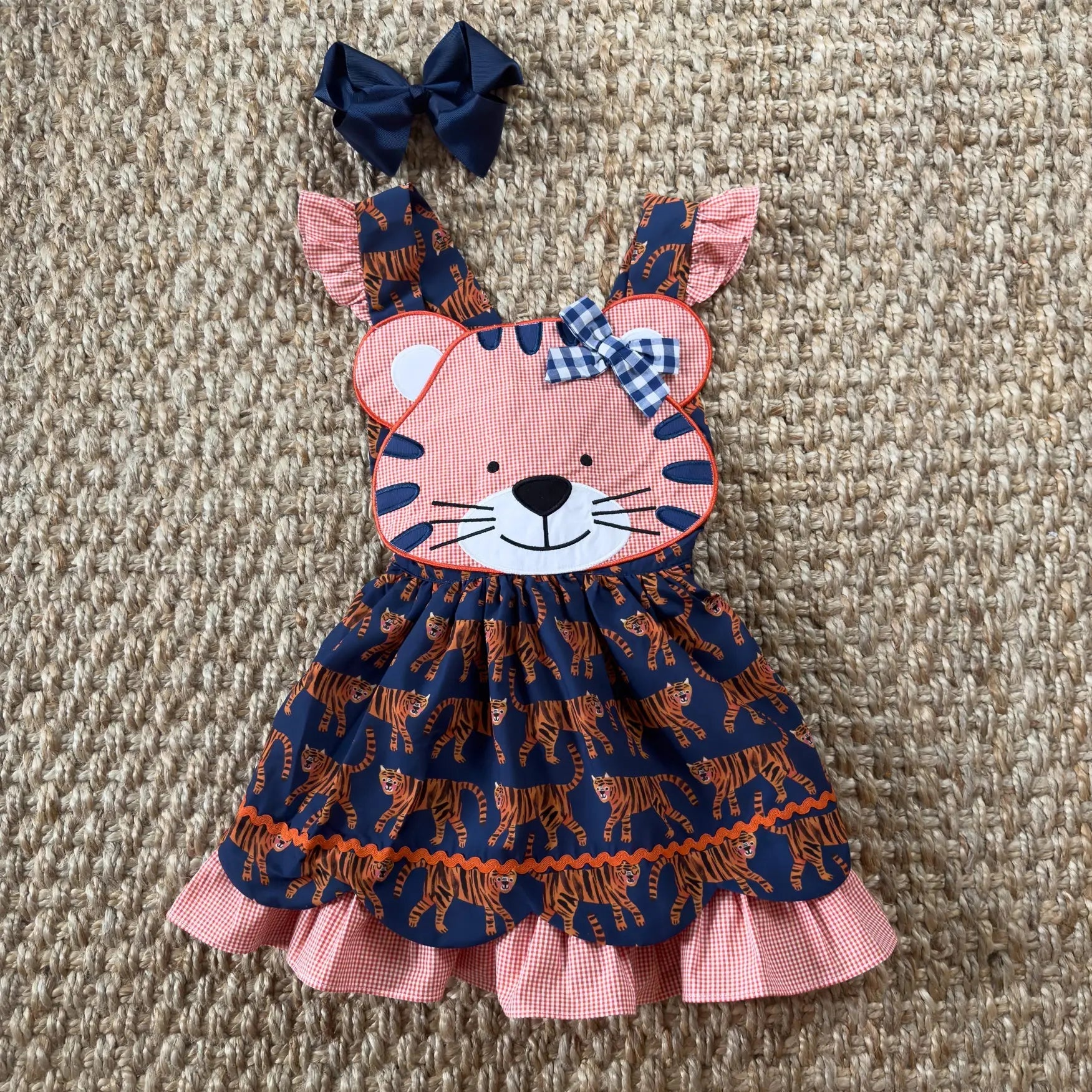 Navy Tiger Dress - Latchkey