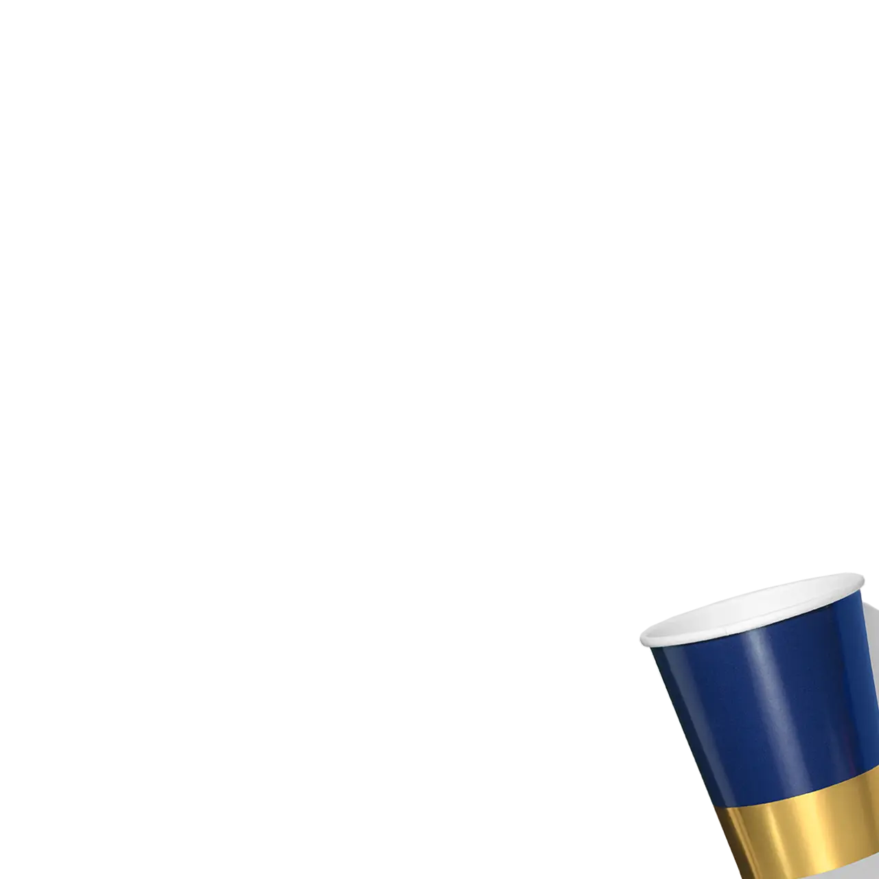 Navy and Gold Dip Cups (10 per pack) Coterie