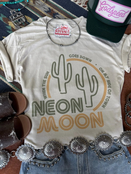 Neon Moon Cactus Graphic Tee Wild Junkie