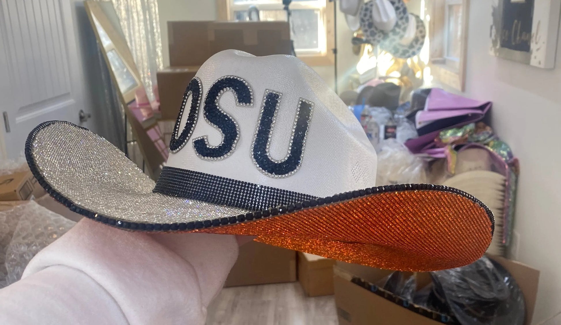 OSU Game Day Hat Rhinestone Cowgirl