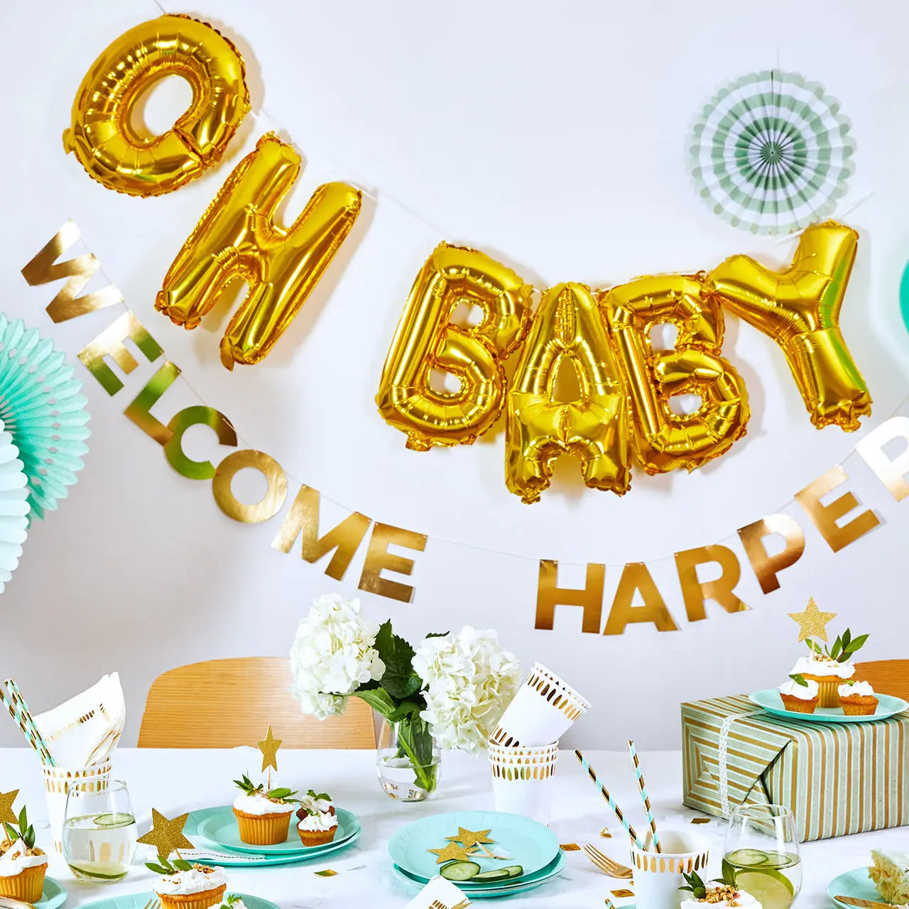 Oh Baby Balloon Banner Coterie