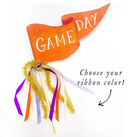 Orange Game Day Party Pennant Cami Monet