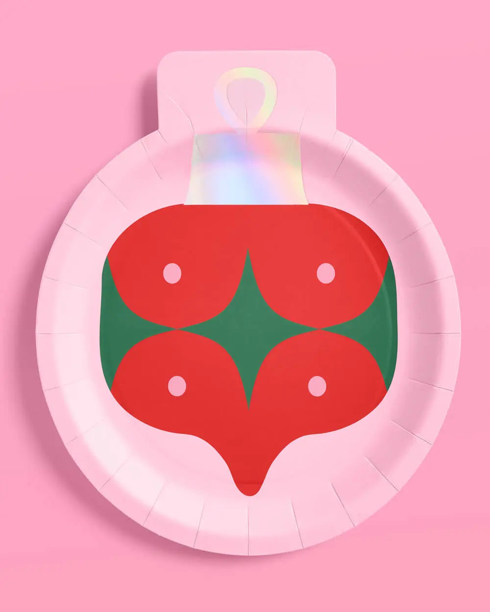 Ornament Plates - 24 paper plates xo, Fetti