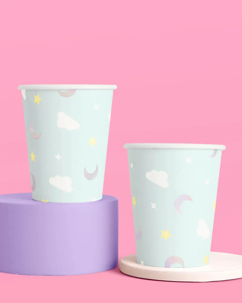 Over the Moon Cups - 50 paper cups xo, Fetti
