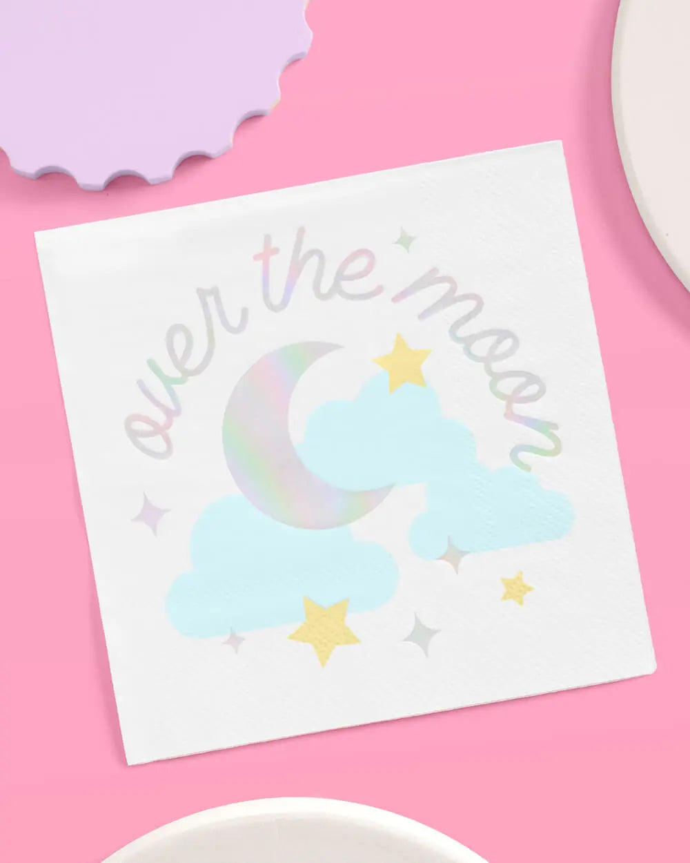 Over the Moon Napkins - 50 paper napkins xo, Fetti