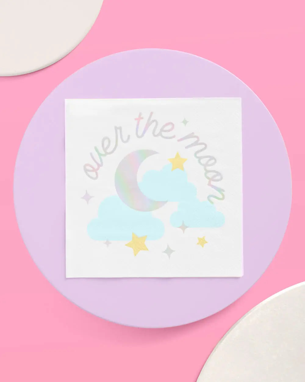 Over the Moon Napkins - 50 paper napkins xo, Fetti