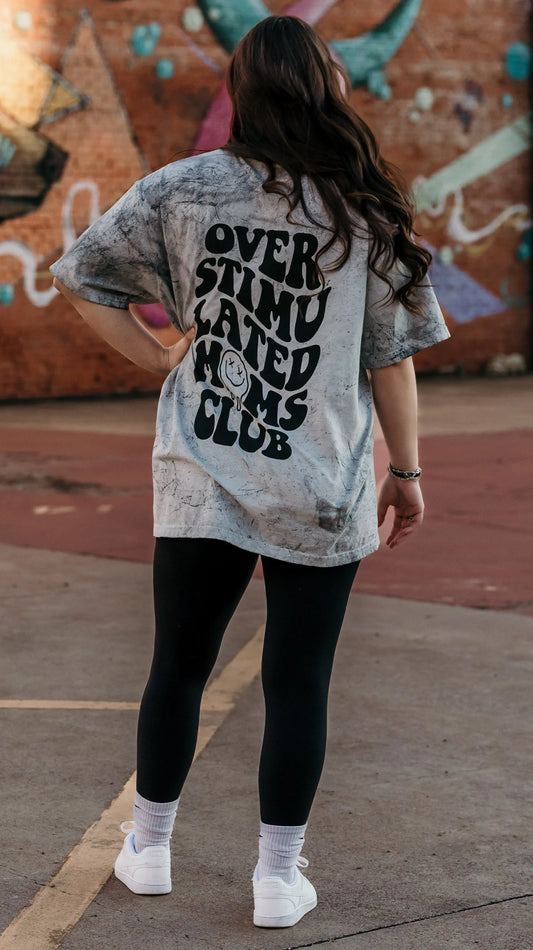Overstimulated Moms Club Graphic Tee Shop Karma Tees