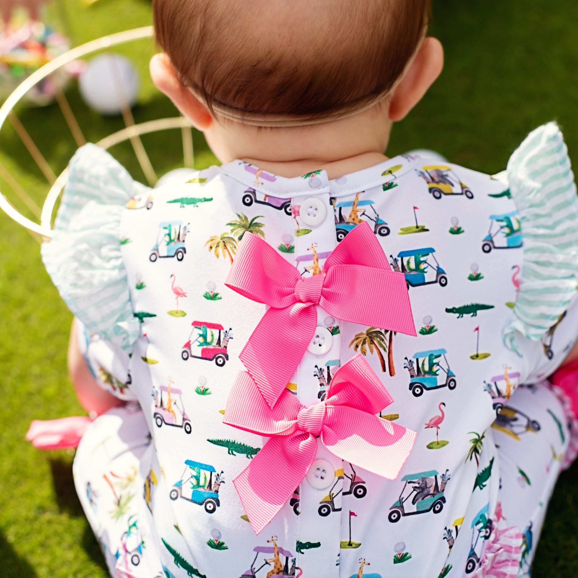 The Palms Girls Golf Romper - Latchkey 